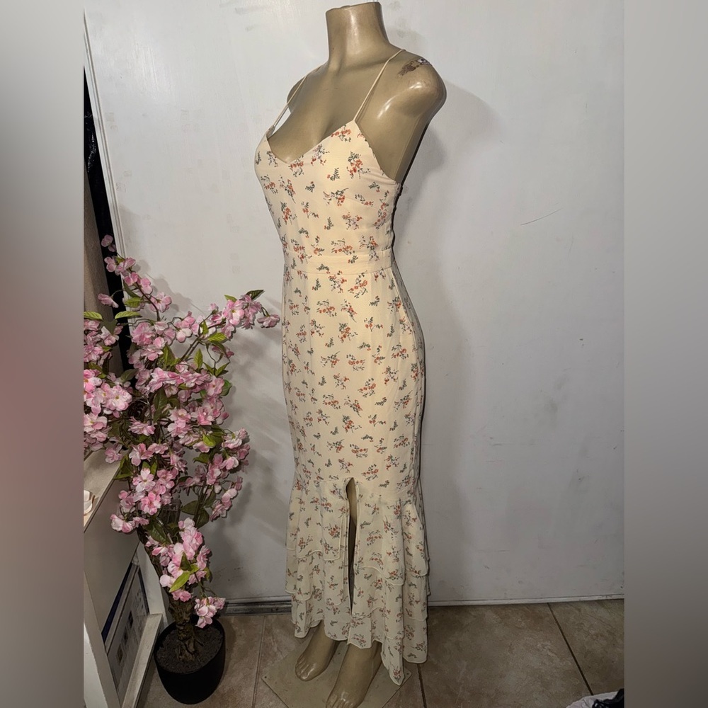 Elvi Yellow Floral Maxi Dress